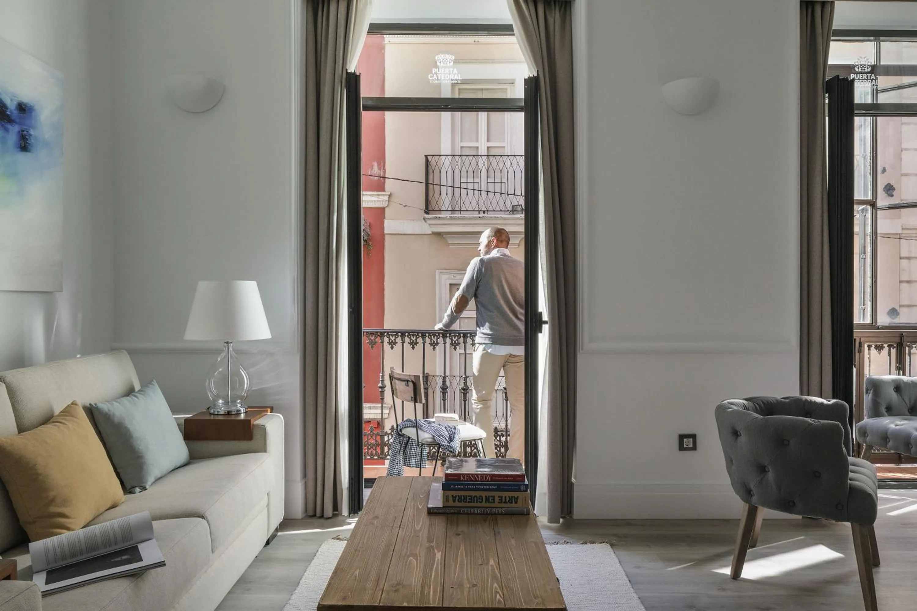 Living room in Puerta Catedral Holiday Suites