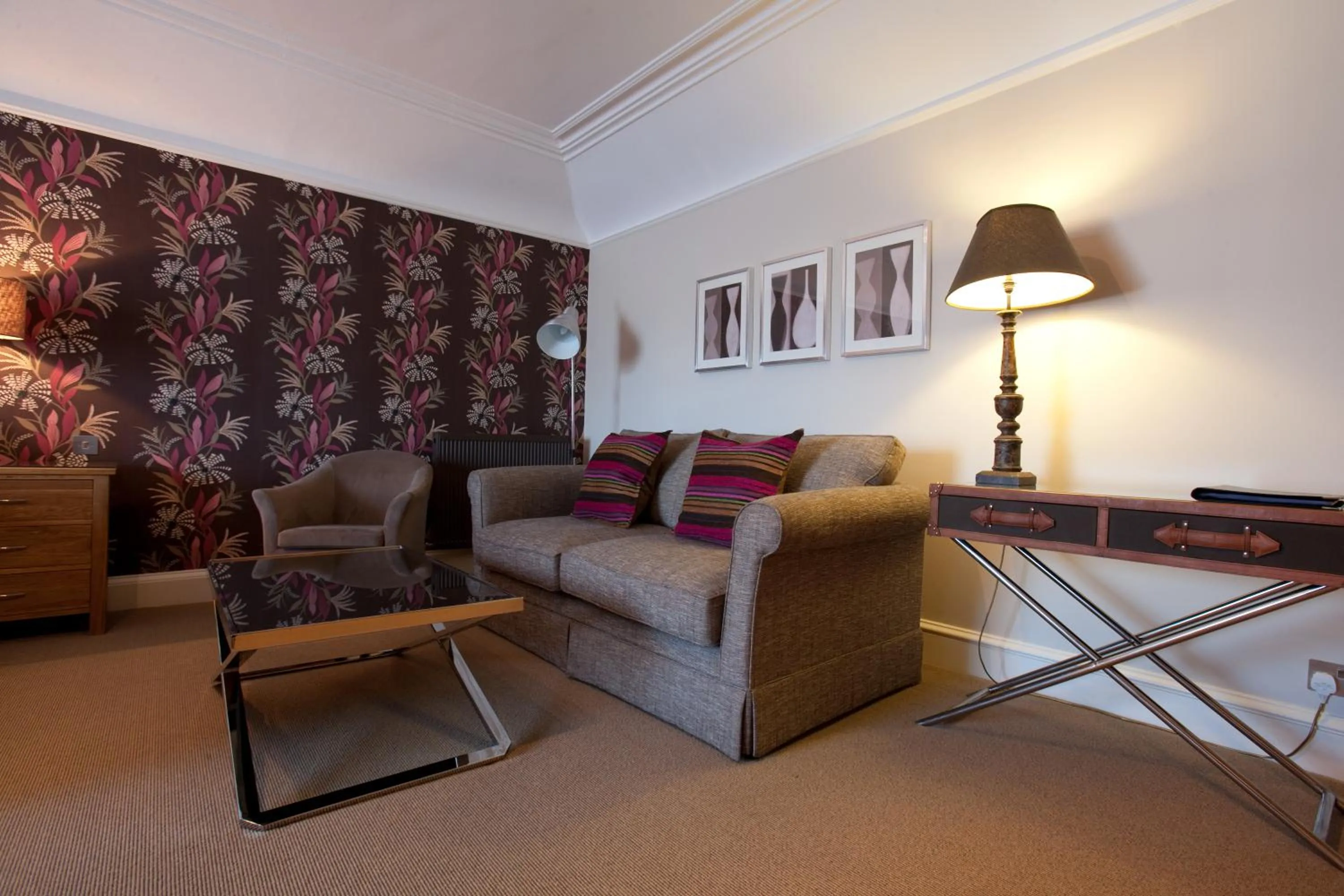 Seating area in The Townhouse Hotel