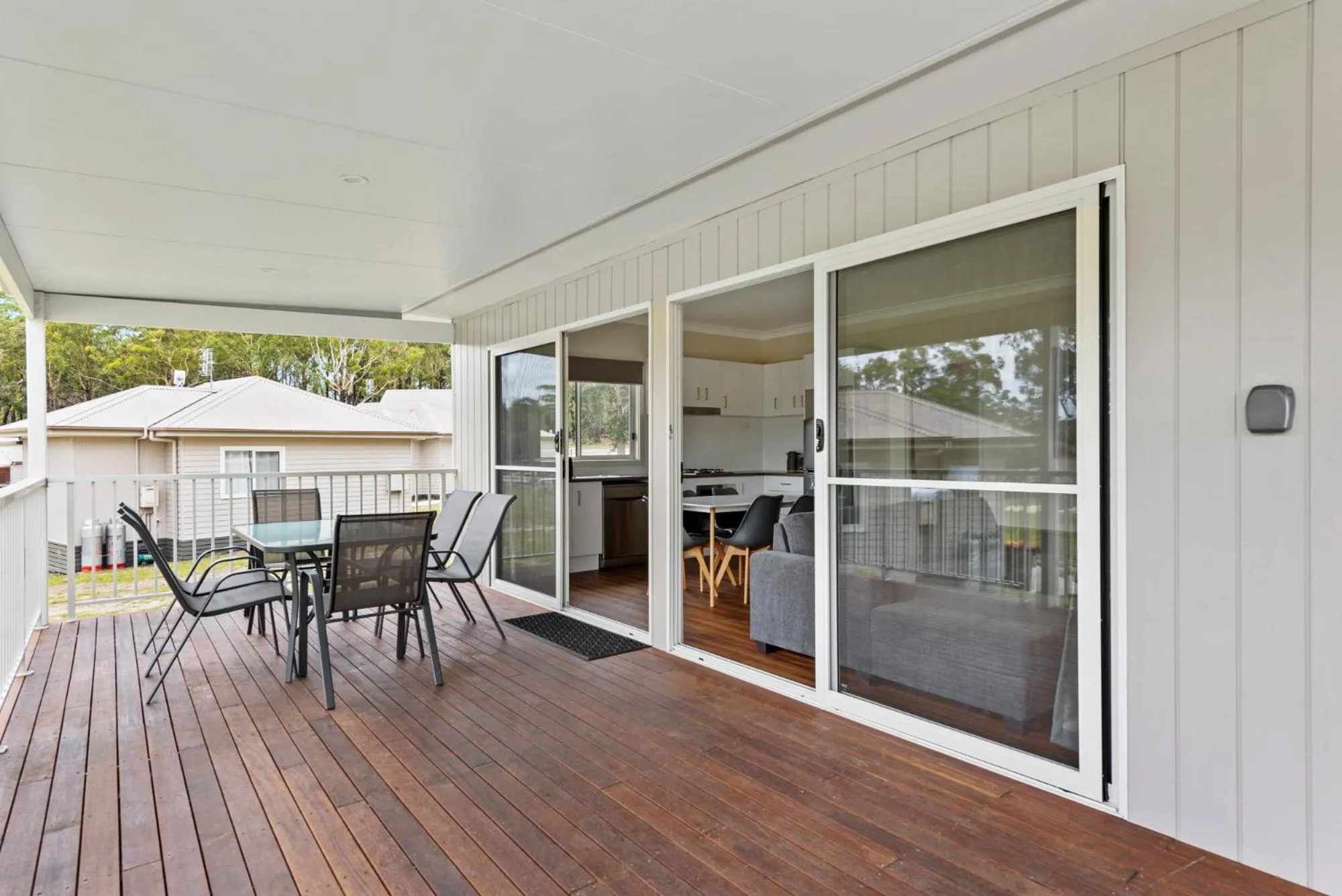 Patio in The Leaning Oak Holiday Lifestyles - Lake Conjola