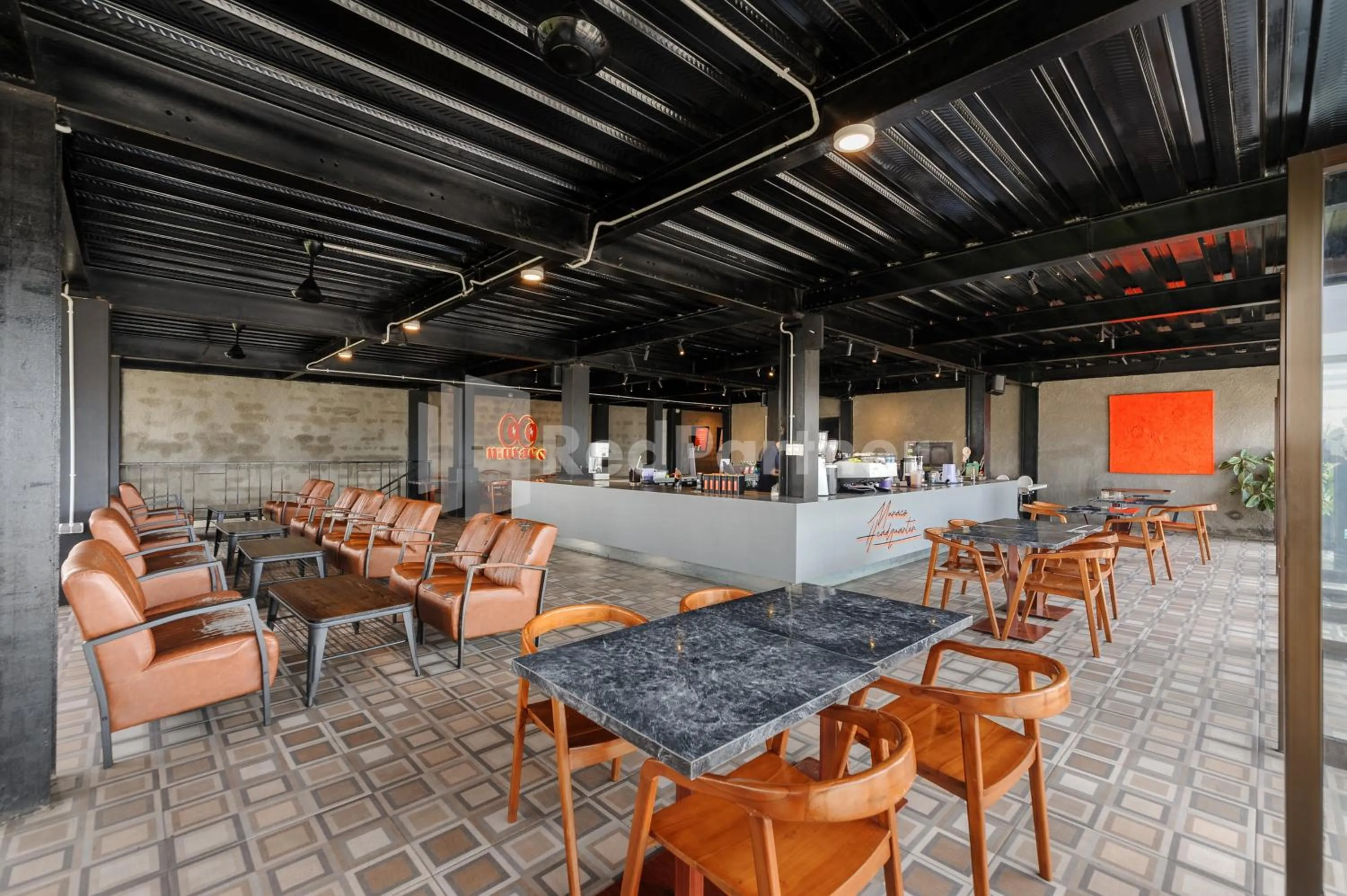 Seating area in SM Guest House Malang