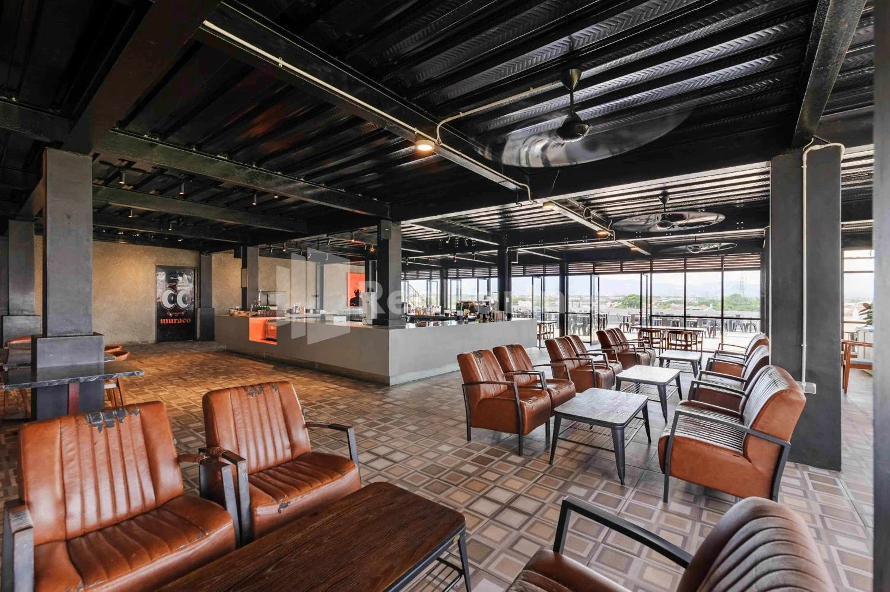 Seating area in SM Guest House Malang