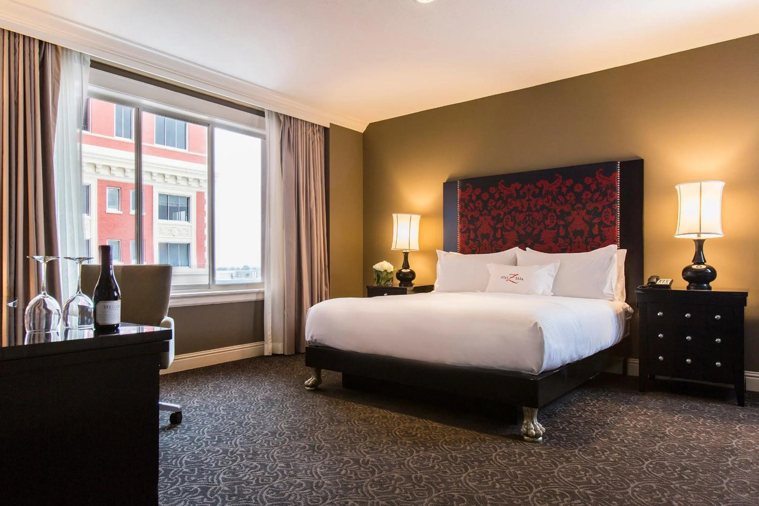 Bed in Hotel Zaza Houston Museum District