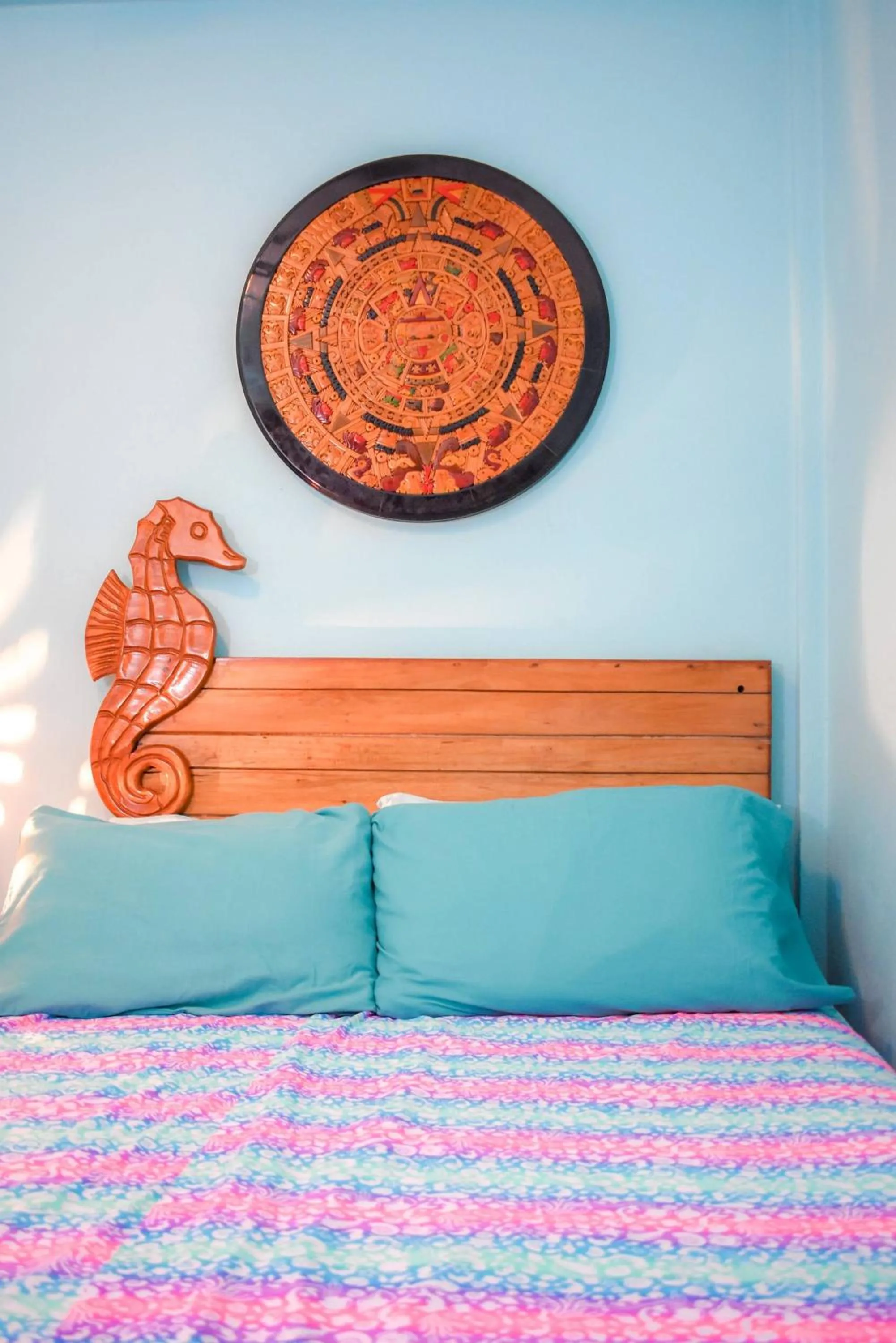 Bed in Cancun Guest House 5