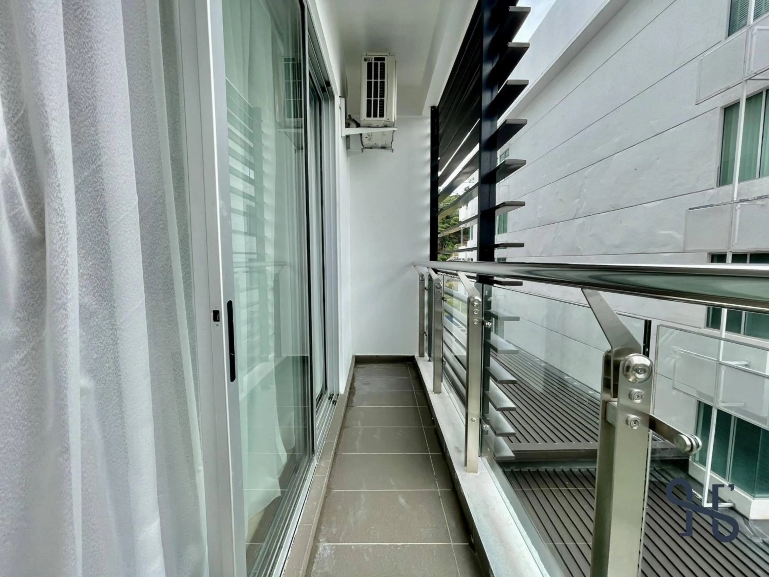 Balcony/Terrace, Bed in Homesuite' Home at Aeropod SOVO