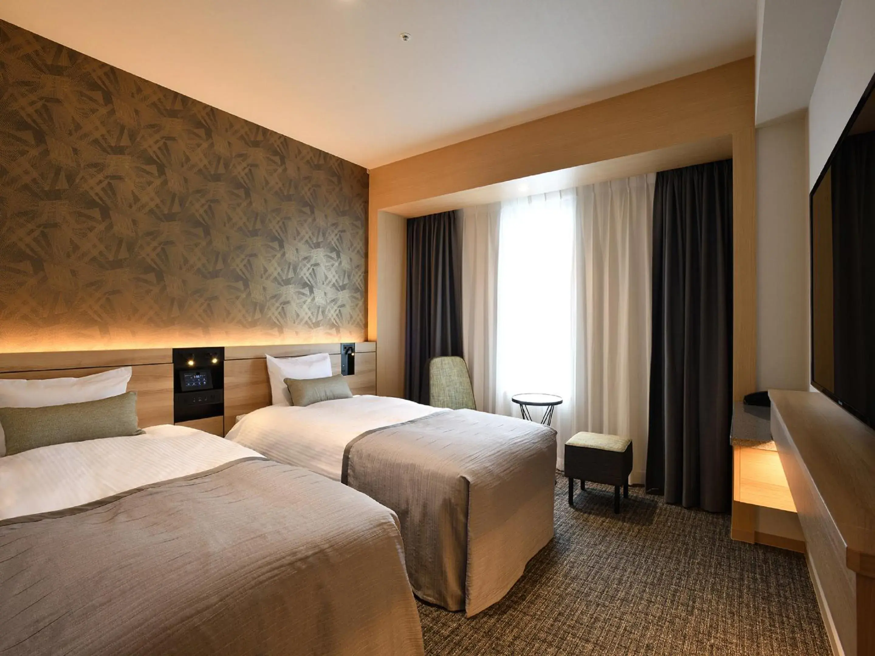 Photo of the whole room, Bed in Hotel Keihan Sendai Photo of the whole room, Bed in Hotel Keihan Sendai