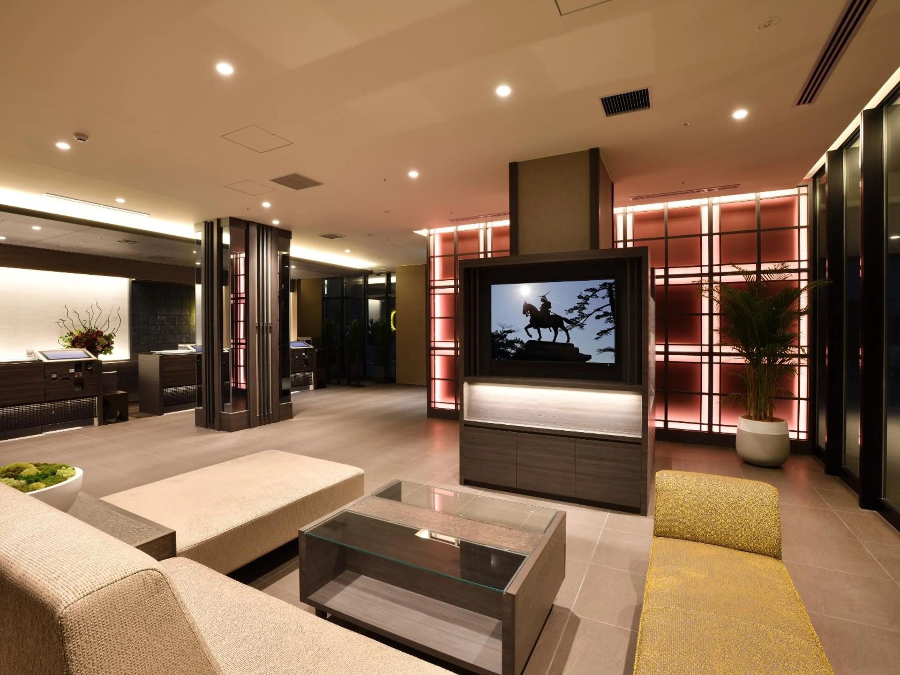 Lobby or reception in Hotel Keihan Sendai