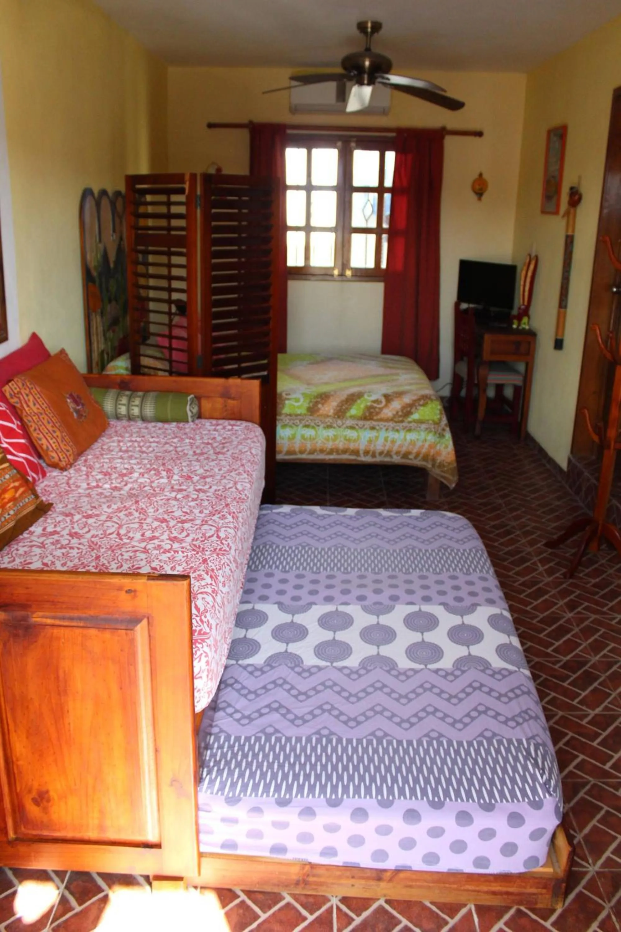 Bedroom, Bed in Cancun Guest House 2