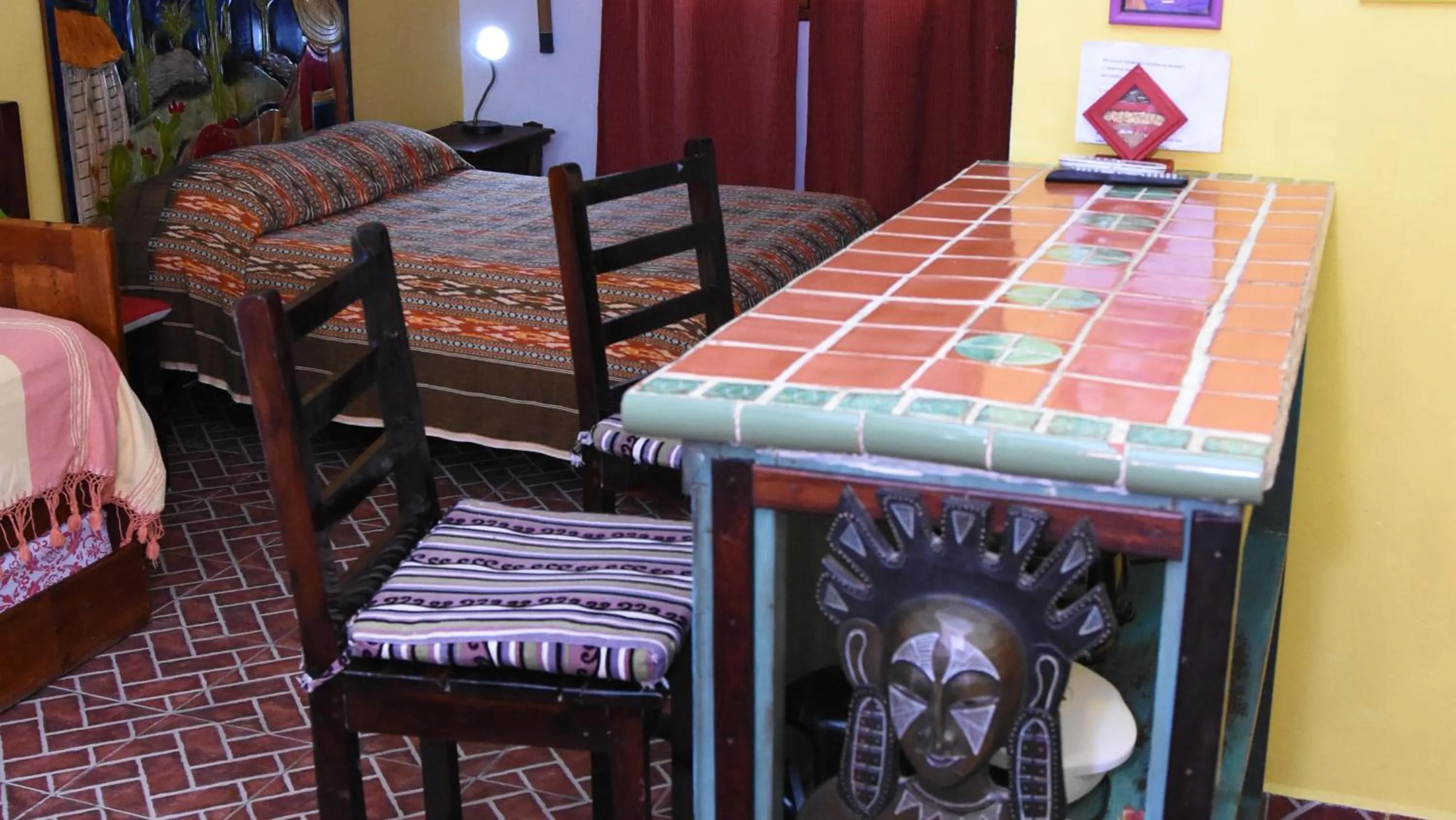 Bedroom, Bed in Cancun Guest House 2