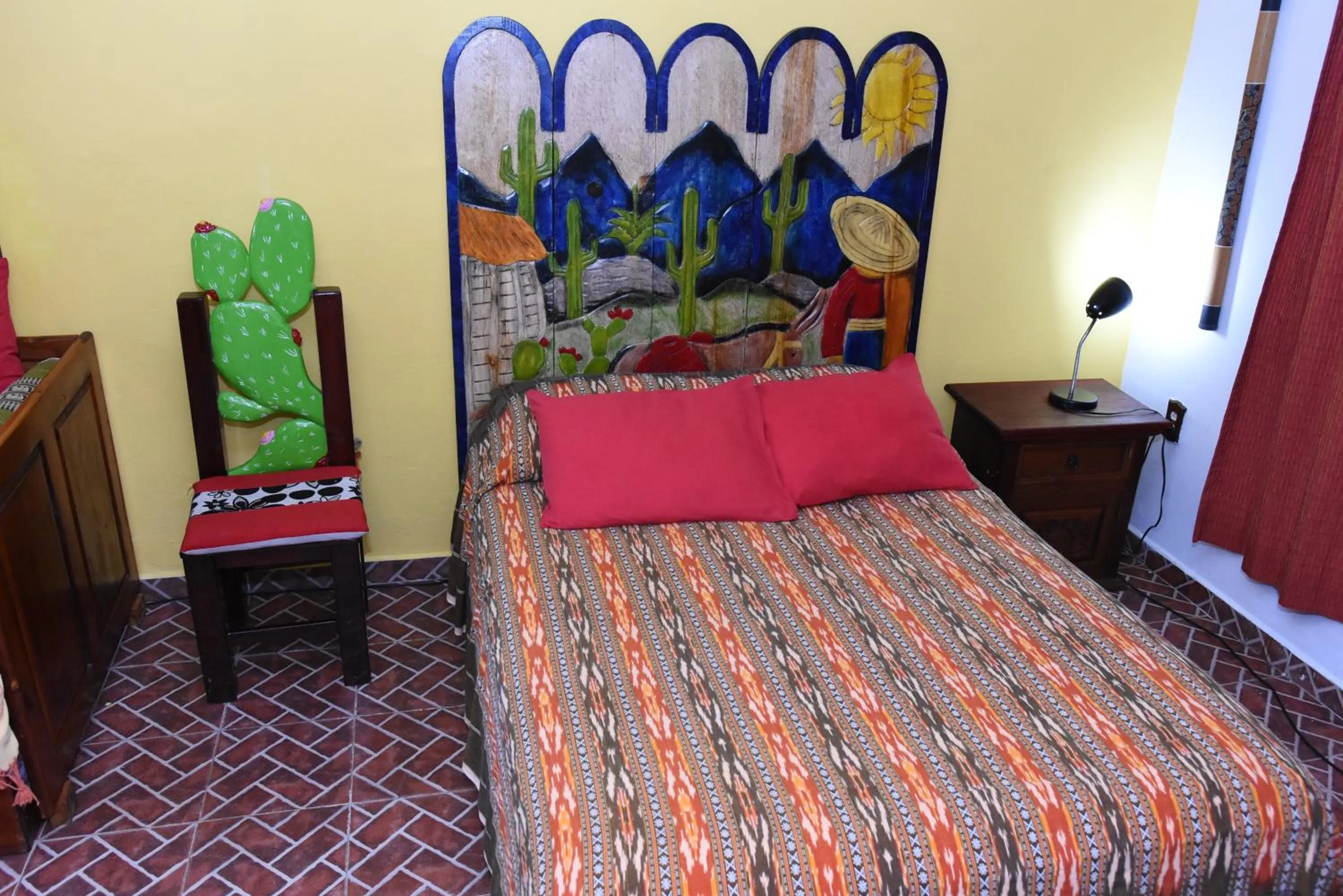 Bedroom, Bed in Cancun Guest House 2