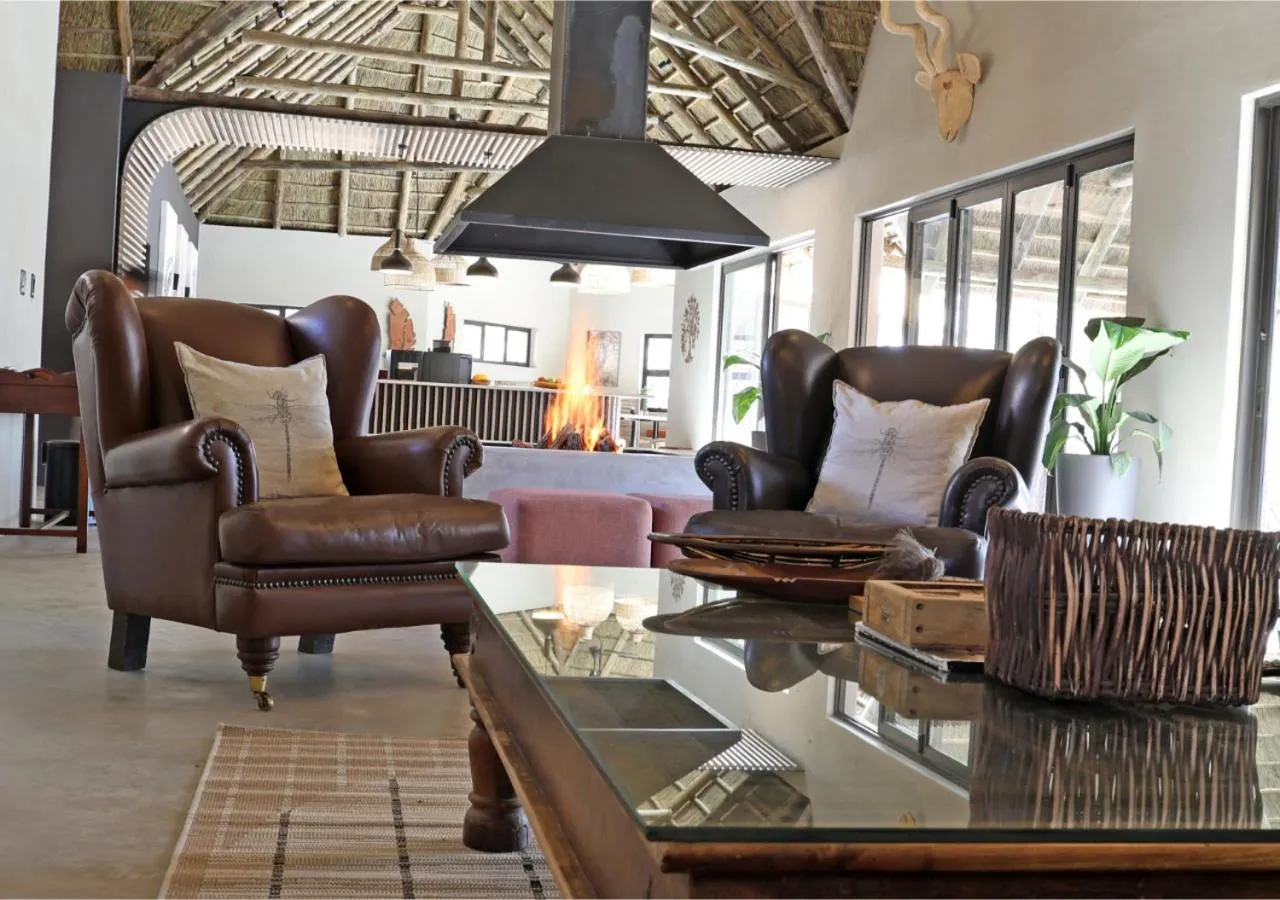 Living room in Mziki Safari Lodge