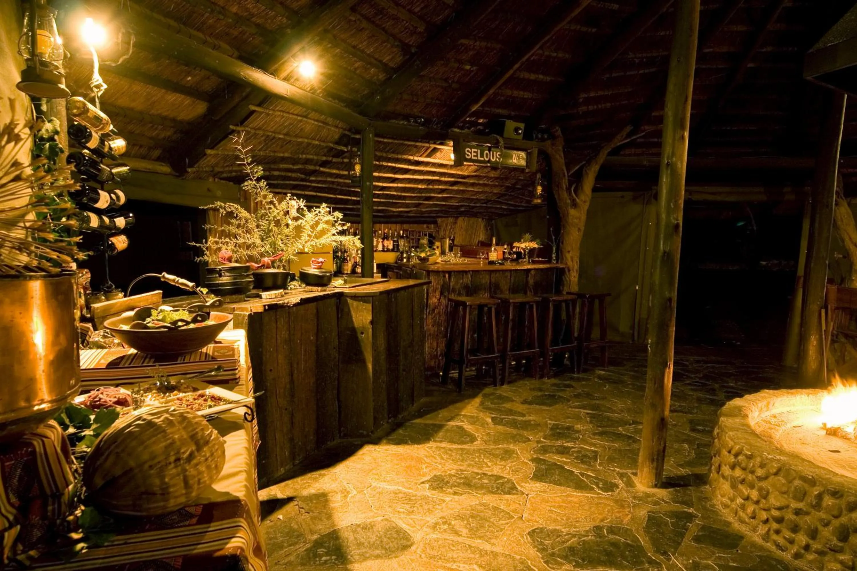 Dining area in Mziki Safari Lodge