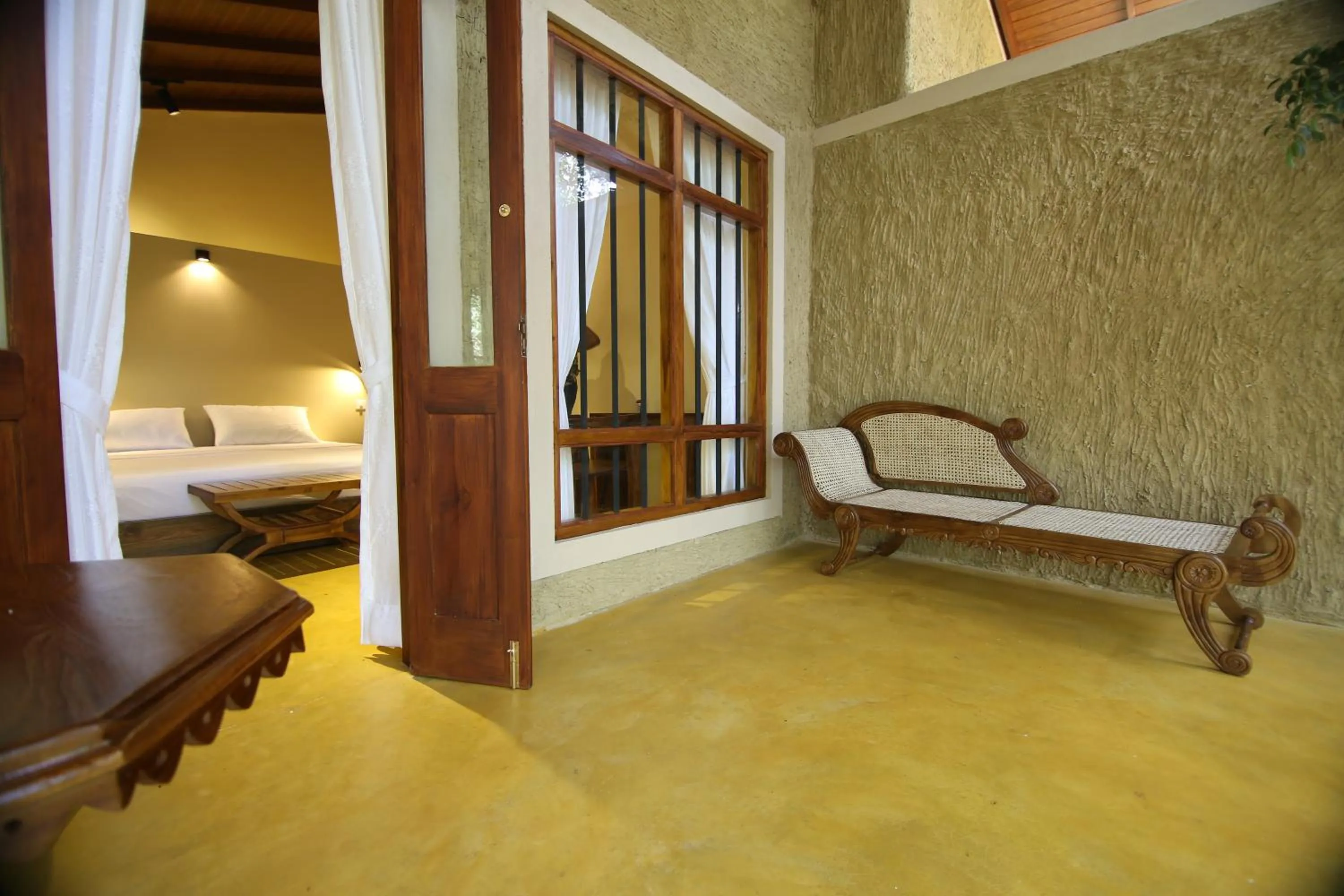 Patio, Bed in Cloud Nine Lanka Resort Wilpattu