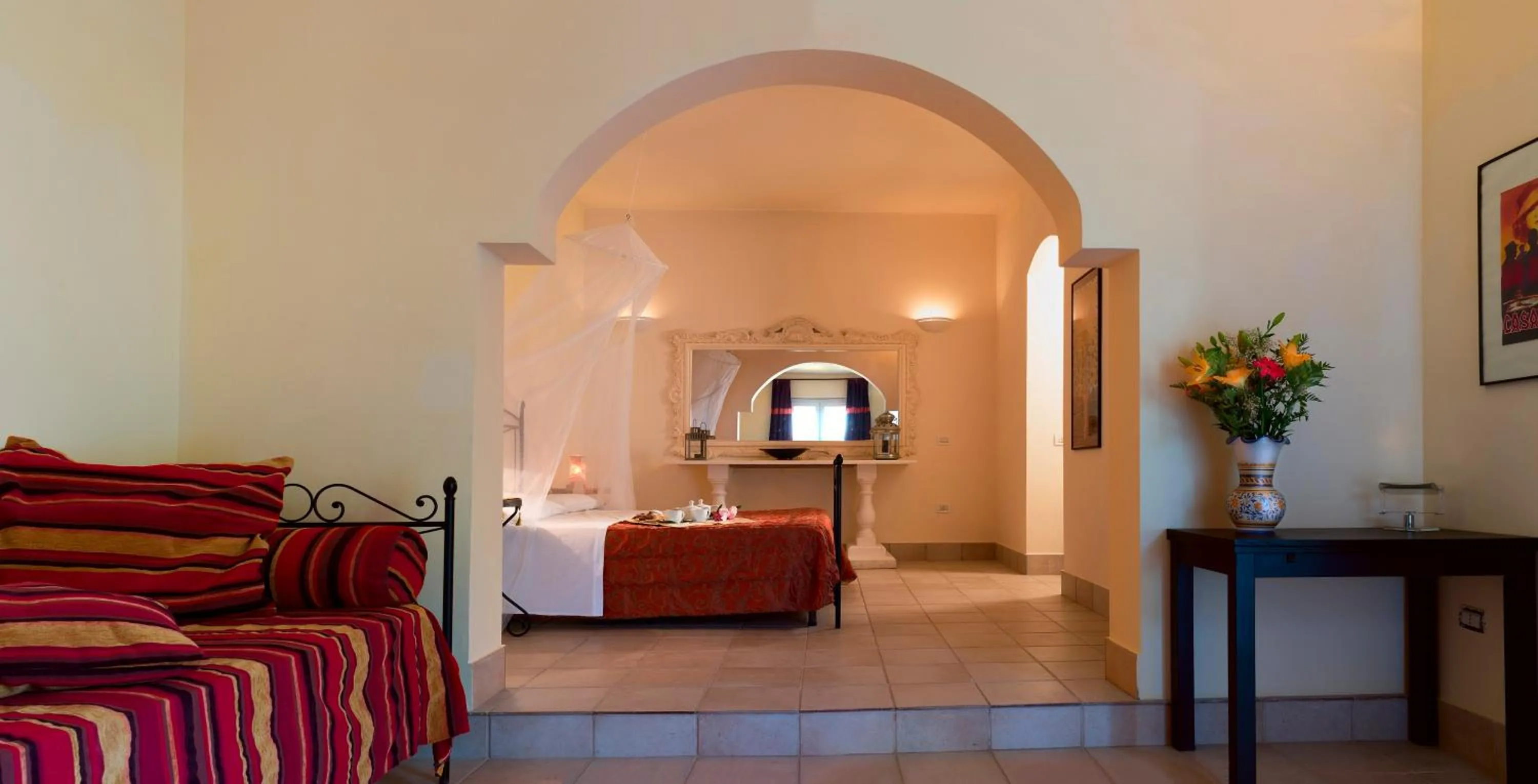 Living room, Bed in Oasi Di Casablanca
