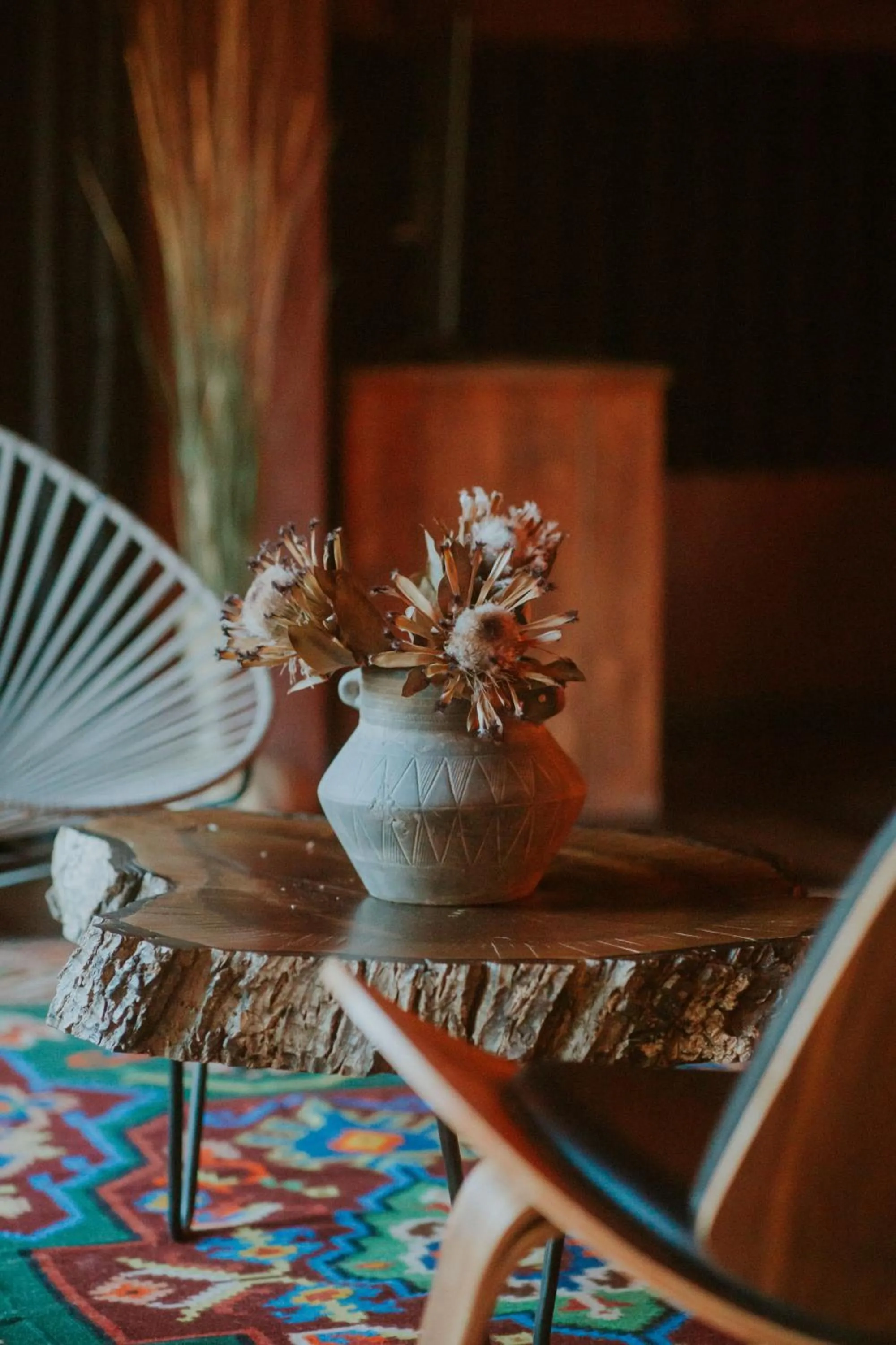 Decorative detail in Dim's Hotel & Restaurant