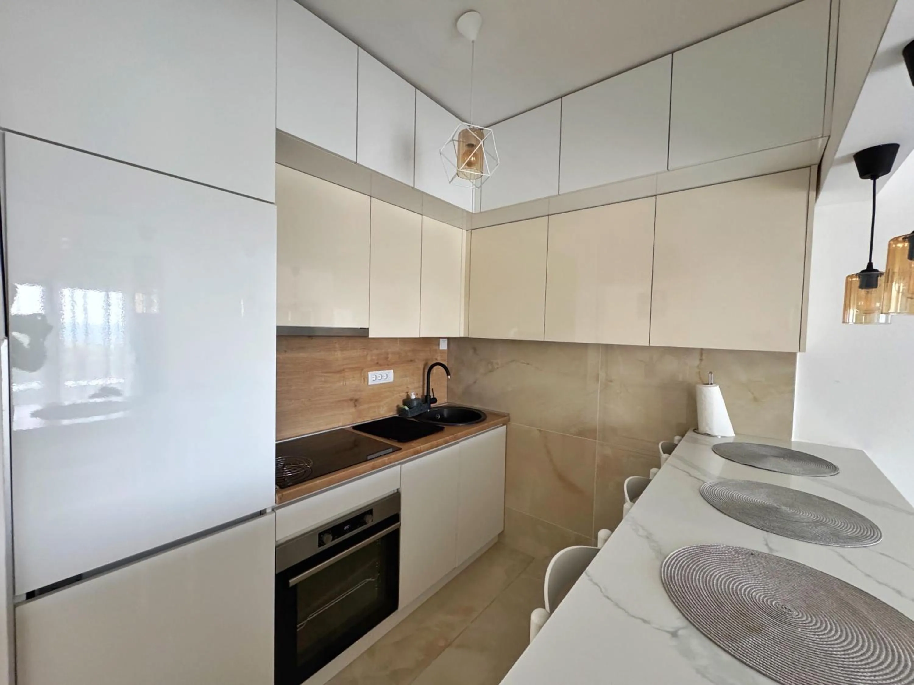 kitchen, Bed in Apartmani Avanti Becici