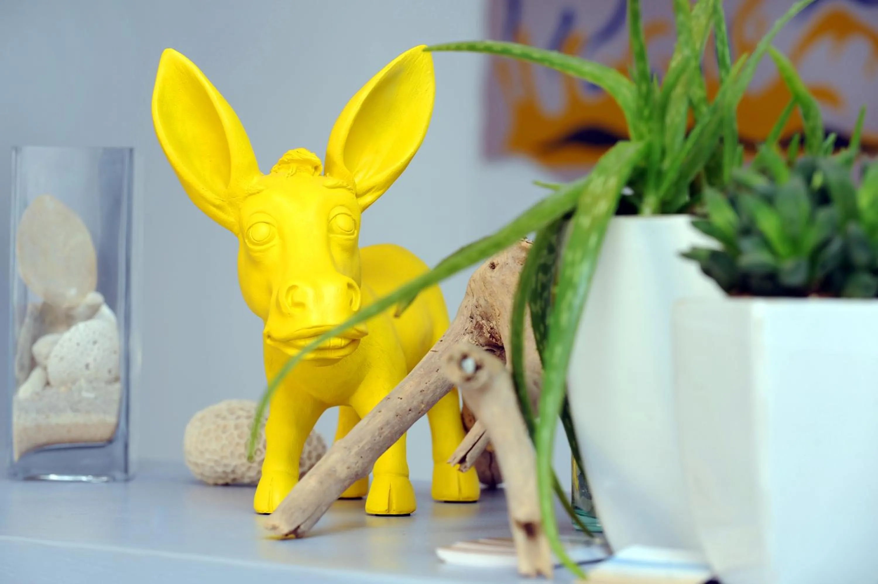 Lobby or reception in Hôtel Les Mimosas