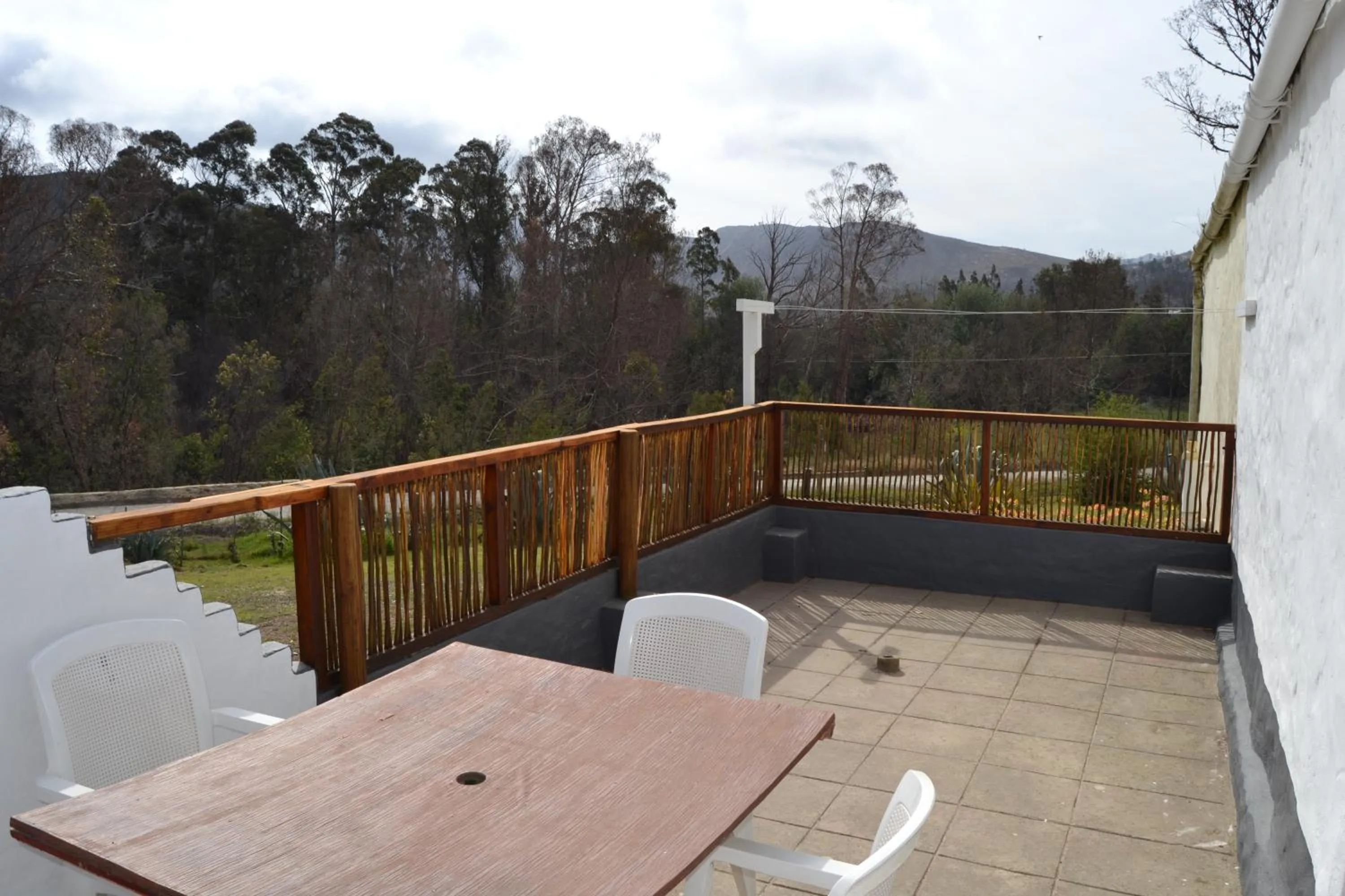 Patio in Over The Mountain Guest Farm