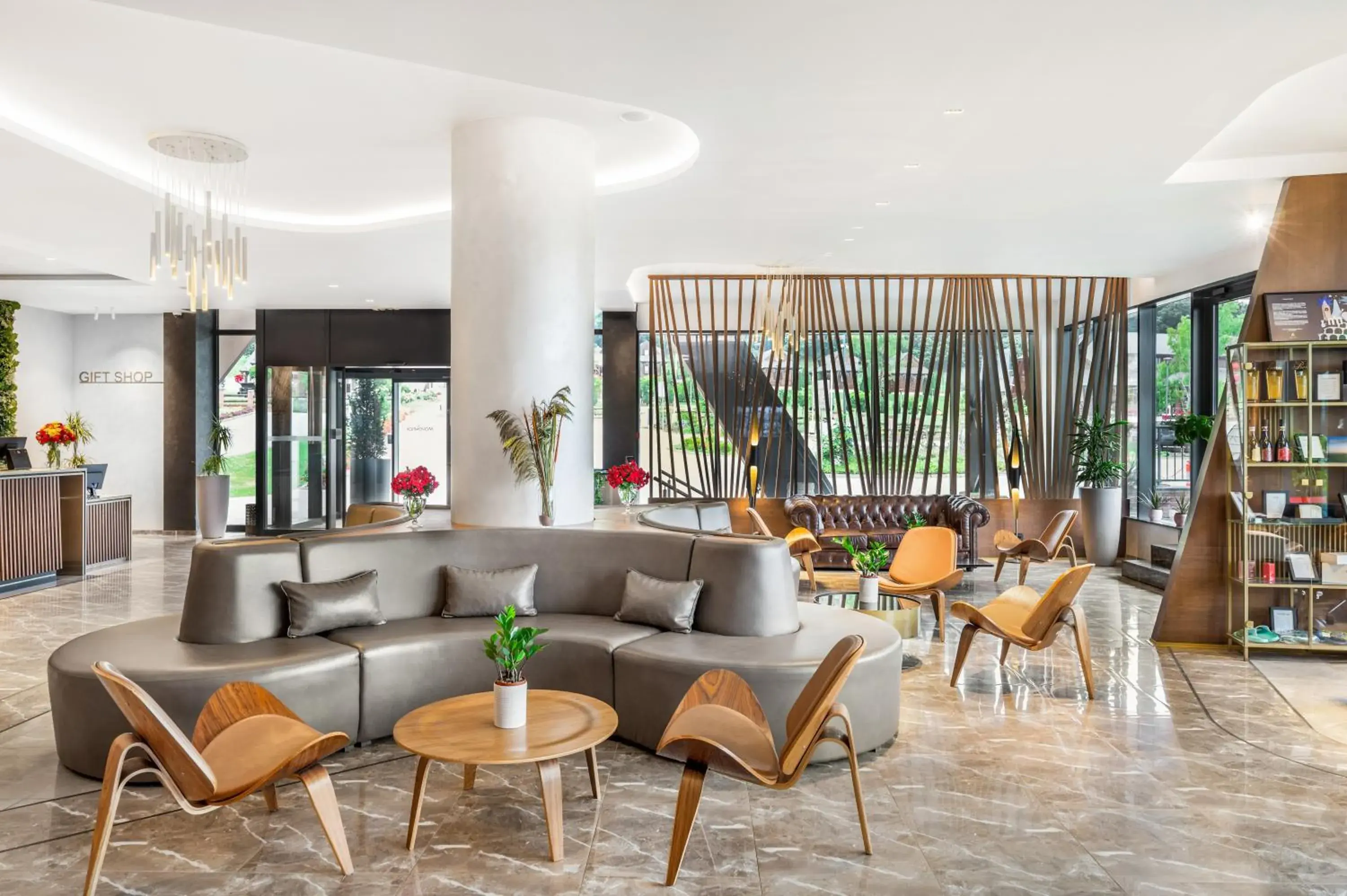 Lobby or reception in Movenpick Resort and Spa Fruske Terme Lobby or reception in Movenpick Resort and Spa Fruske Terme