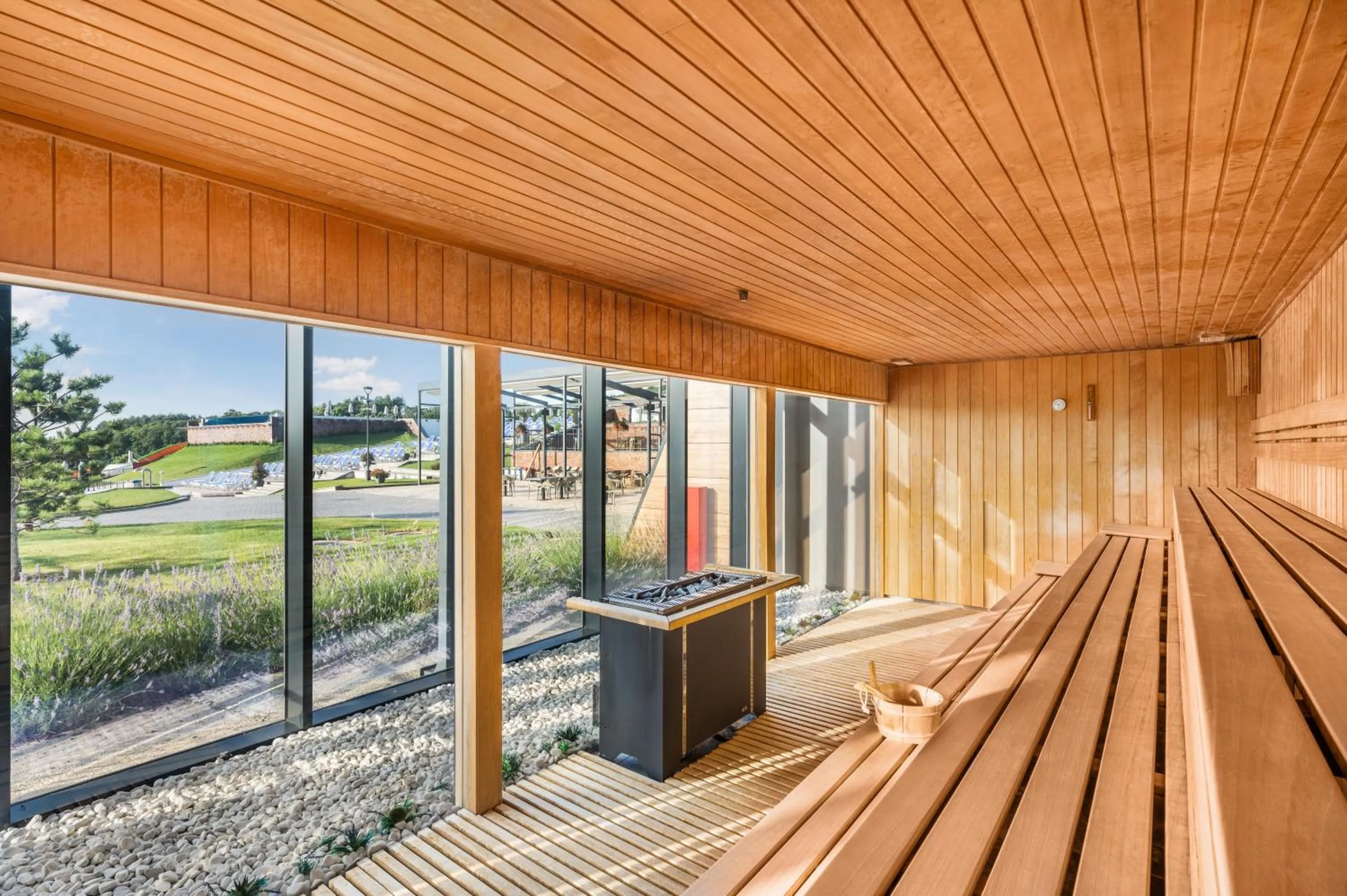 Sauna in Movenpick Resort and Spa Fruske Terme