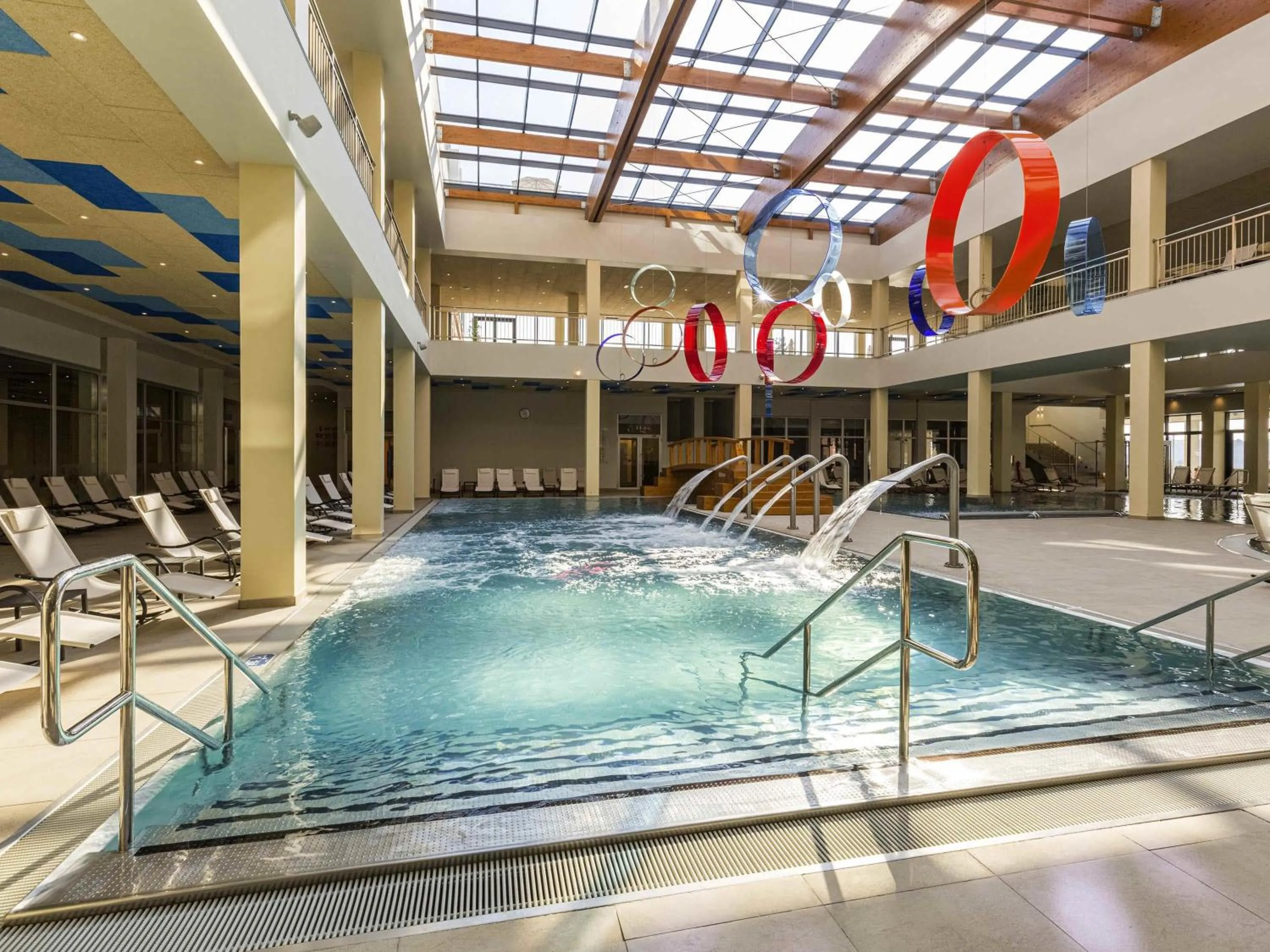 Pool view in Movenpick Resort and Spa Fruske Terme