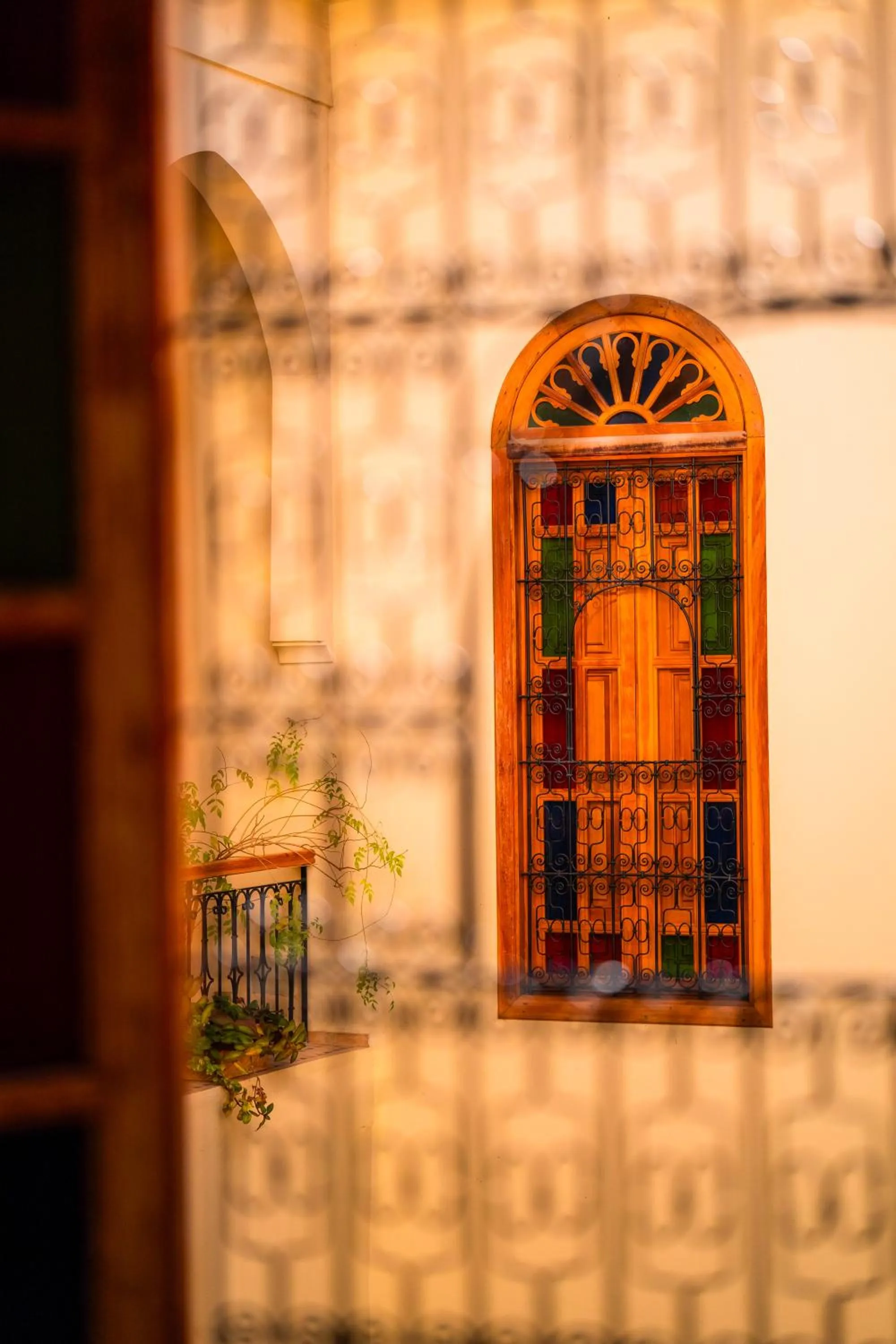 Text overlay in Riad Al Ansari