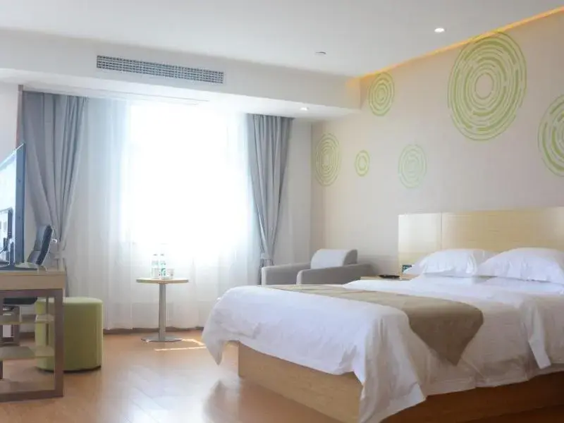 Bed in GreenTree Inn LuAn Yeji District Yeji Railway Station Express Hotel Bed in GreenTree Inn LuAn Yeji District Yeji Railway Station Express Hotel