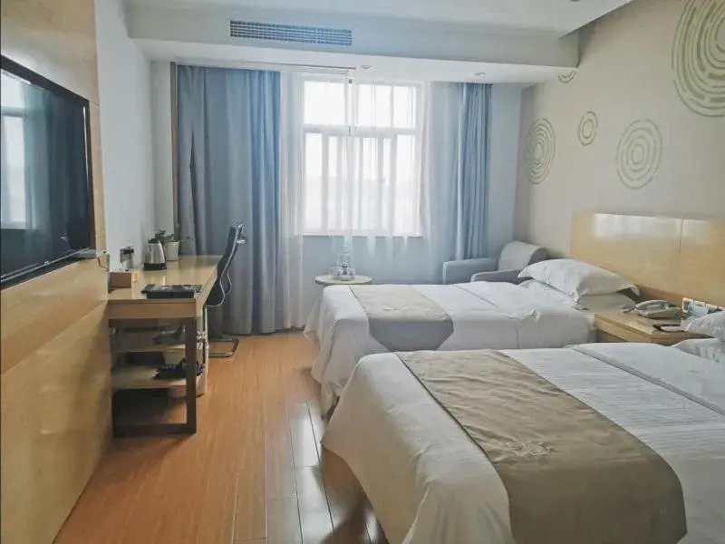 Bed in GreenTree Inn LuAn Yeji District Yeji Railway Station Express Hotel Bed in GreenTree Inn LuAn Yeji District Yeji Railway Station Express Hotel