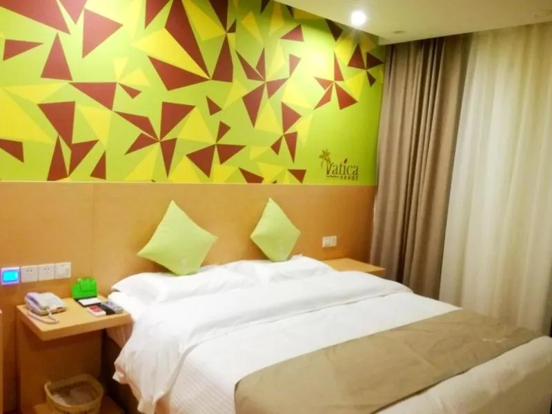 Bed in Vatica Xuzhou Suining Bus Station Building Materials City Hotel