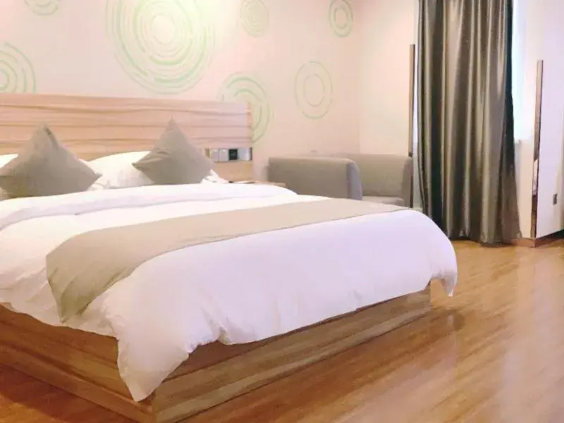 Bed in GreenTree Inn Suzhou Dangshan Yanxi Road Hotel Bed in GreenTree Inn Suzhou Dangshan Yanxi Road Hotel