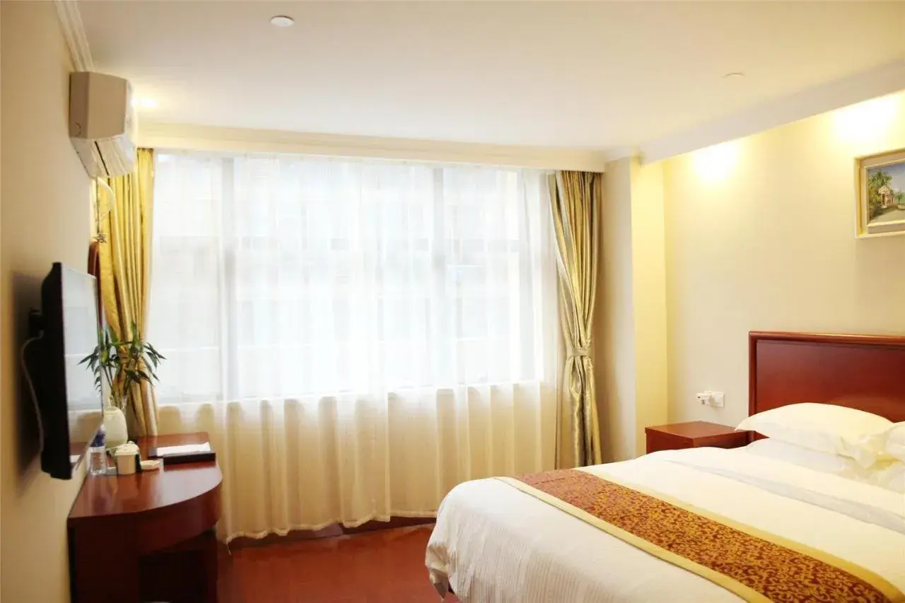 Bed in GreenTree Inn Suzhou Dangshan Yanxi Road Hotel Bed in GreenTree Inn Suzhou Dangshan Yanxi Road Hotel