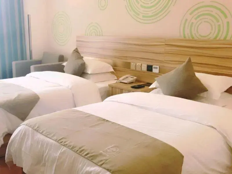 Bed in GreenTree Inn Suzhou Dangshan Yanxi Road Hotel Bed in GreenTree Inn Suzhou Dangshan Yanxi Road Hotel