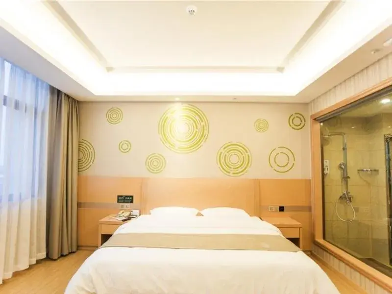 Bed in GreenTree Inn Fuyang Linquan County Economic Development Zone Xingye Road Hotel Bed in GreenTree Inn Fuyang Linquan County Economic Development Zone Xingye Road Hotel