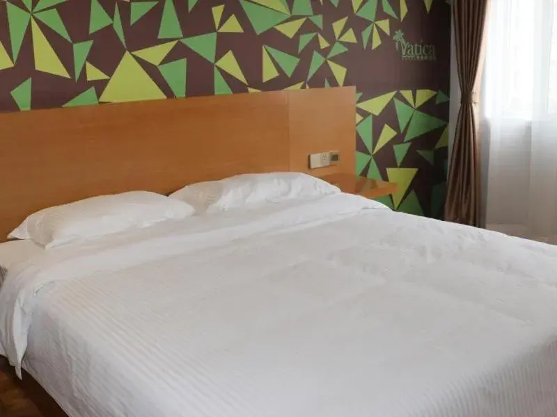 Bed in Vatica Hefei West Anqing Nongda East Gate Hotel Bed in Vatica Hefei West Anqing Nongda East Gate Hotel