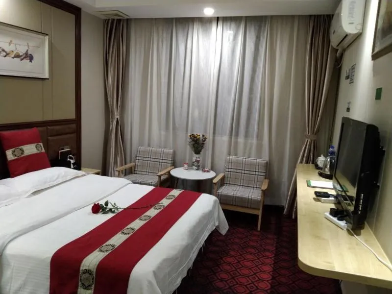 Bed in GreenTree Alliance Xinyang Pingqiao District Nanjing Road Dongyang Hotel