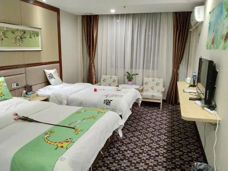 Bed in GreenTree Alliance Xinyang Pingqiao District Nanjing Road Dongyang Hotel