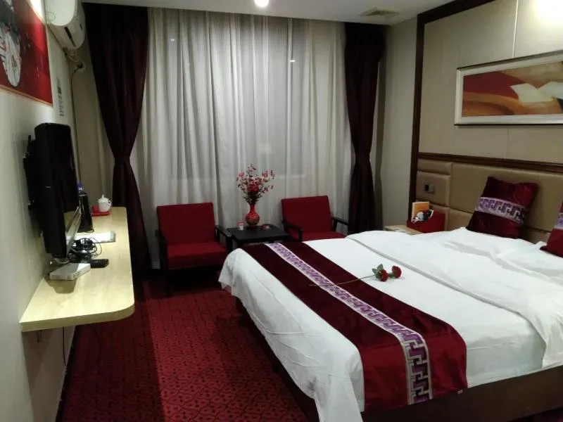 Bed in GreenTree Alliance Xinyang Pingqiao District Nanjing Road Dongyang Hotel