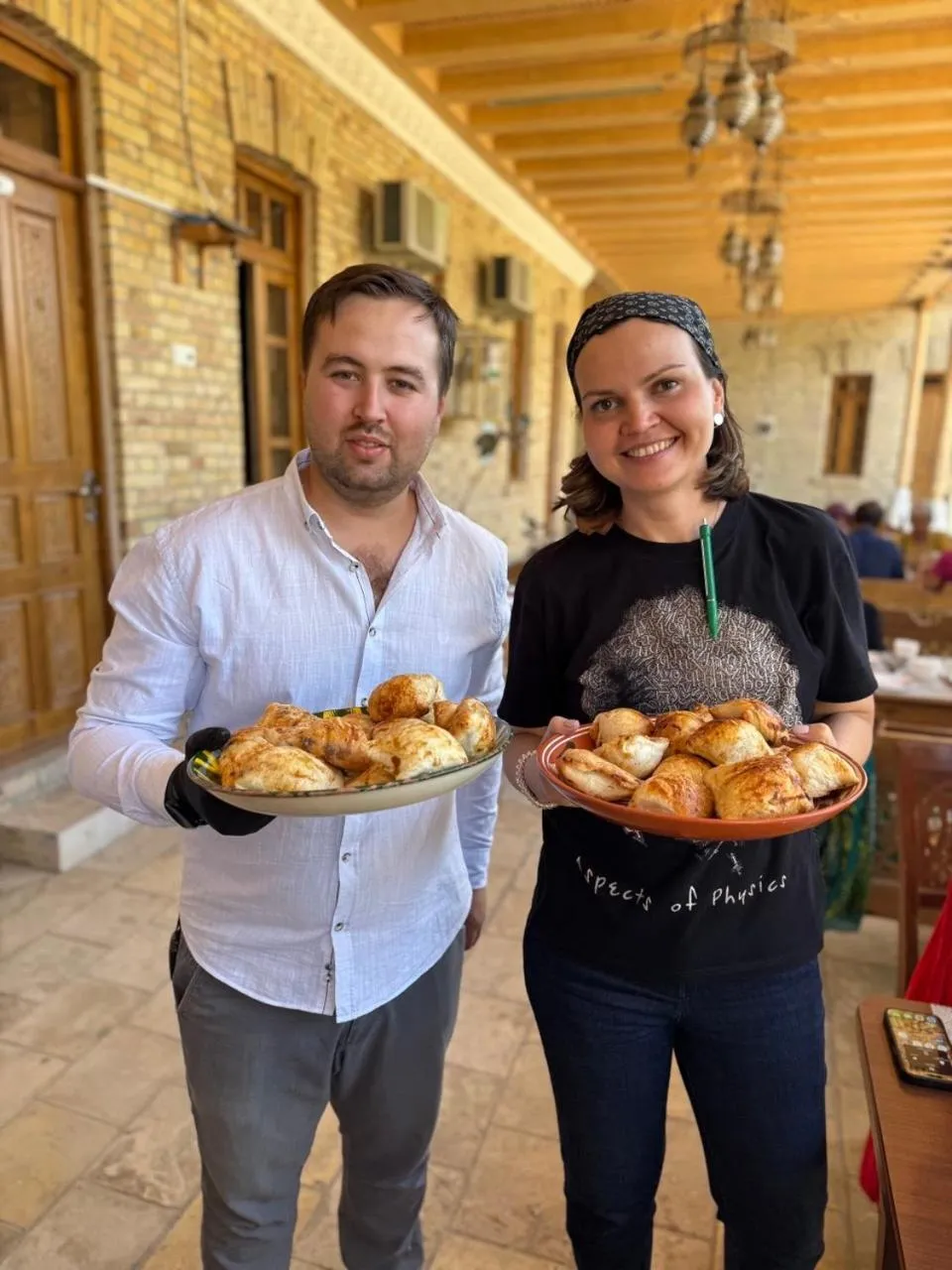 People in Imperial Palace Bukhara