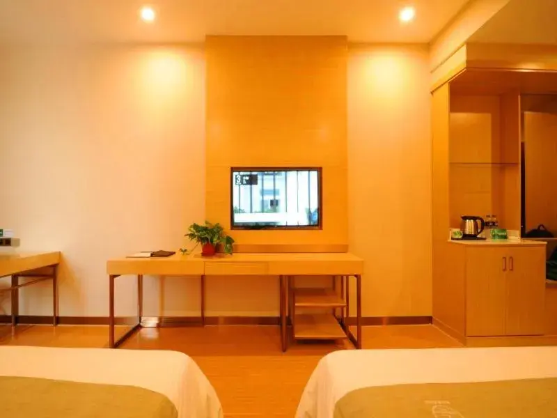 Bed in GreenTree Inn Langfang Bazhou City Tangeerli Town Spa Business Hotel Bed in GreenTree Inn Langfang Bazhou City Tangeerli Town Spa Business Hotel