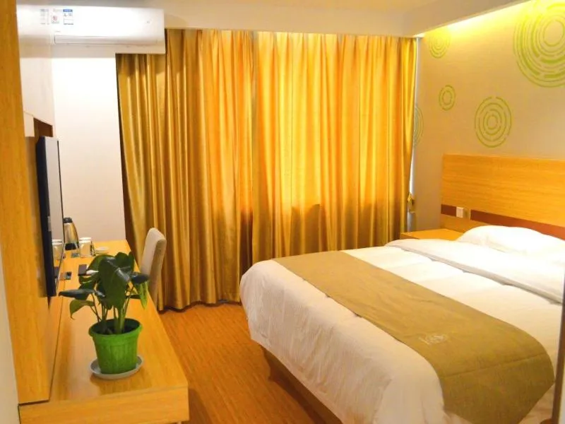 Bed in GreenTree Inn Taizhou Gaogang District Yonganzhou Town Yong'an North Road Express Hotel