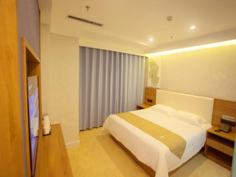 Bed in GreenTree Inn Liao Cheng Shen Country Bus Station Business Hotel
