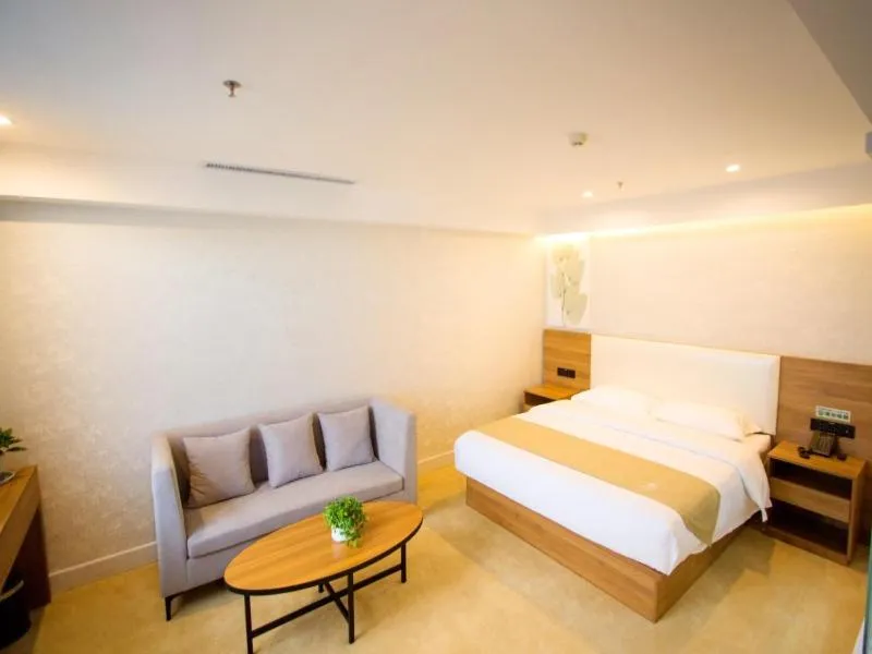 Bed in GreenTree Inn Liao Cheng Shen Country Bus Station Business Hotel