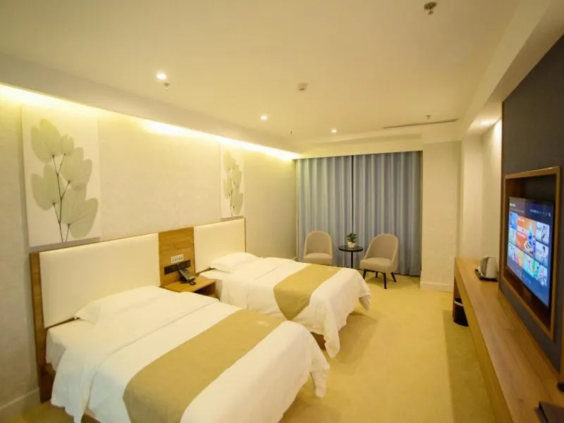 Bed in GreenTree Inn Liao Cheng Shen Country Bus Station Business Hotel