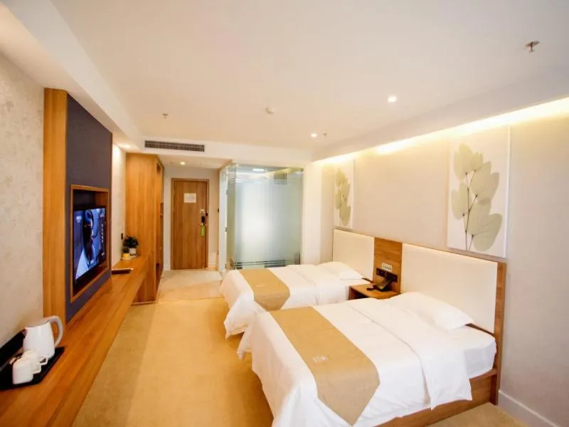 Bed in GreenTree Inn Liao Cheng Shen Country Bus Station Business Hotel