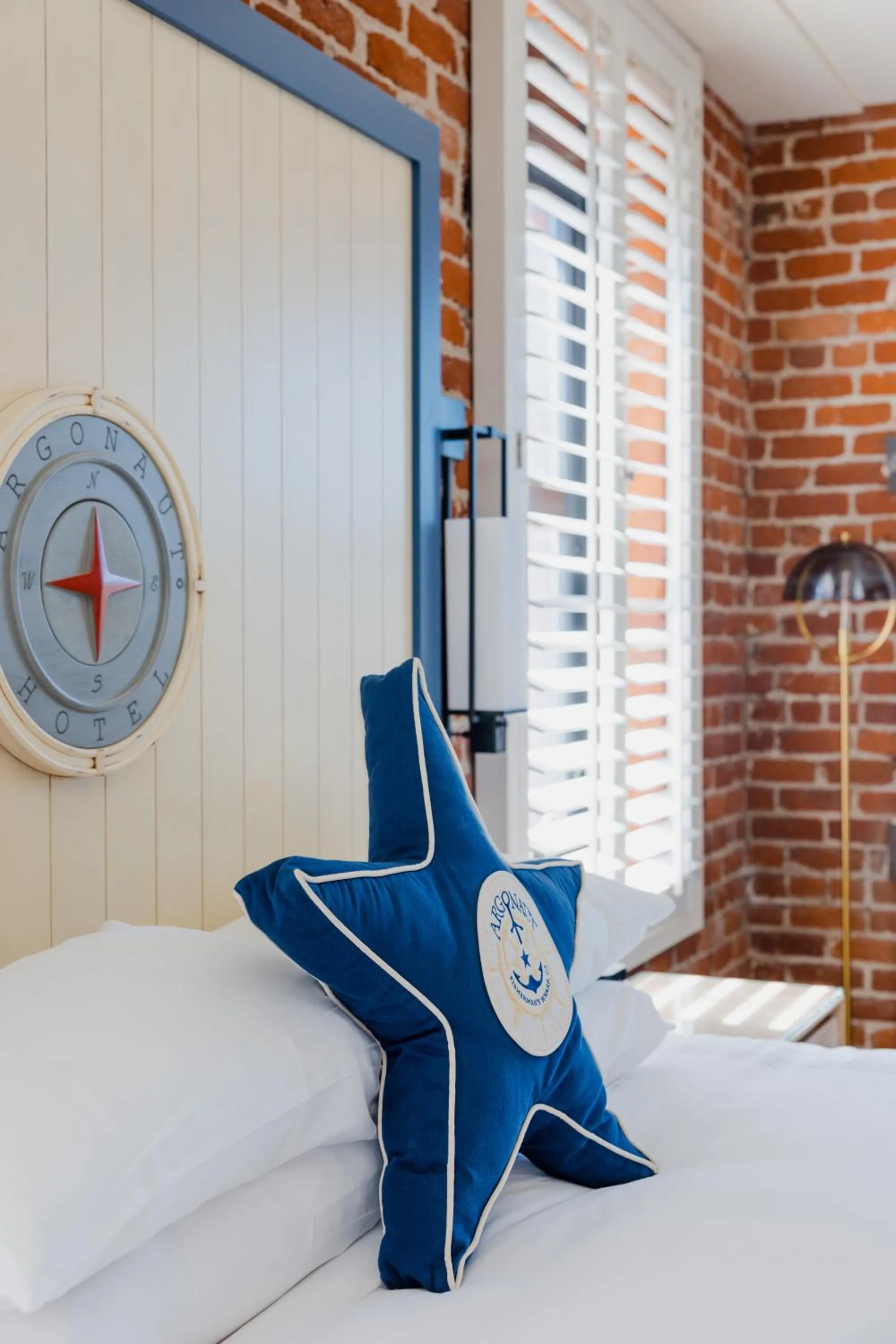 Decorative detail, Bed in Argonaut Hotel, a Noble House Hotel