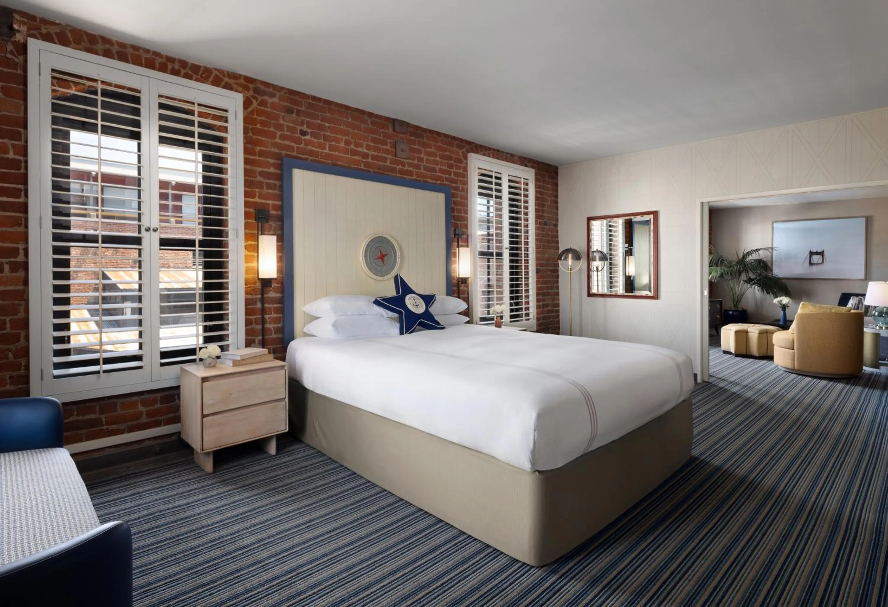 Bedroom, Bed in Argonaut Hotel, a Noble House Hotel