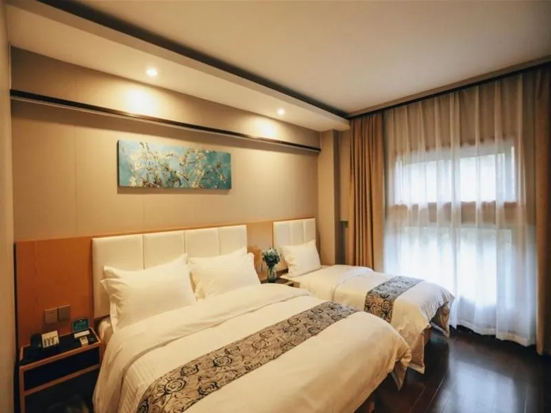 Bed in GreenTree Alliance Shanghai West Shuichan Road Hotel