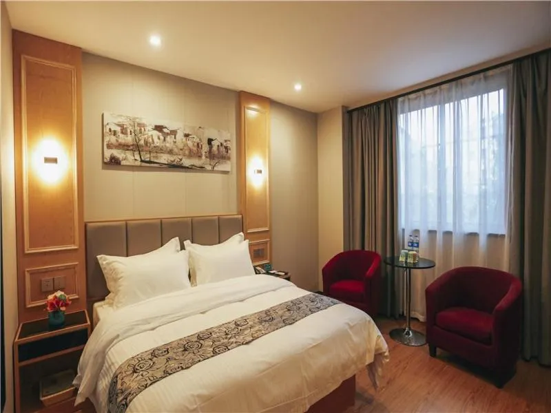 Bed in GreenTree Alliance Shanghai West Shuichan Road Hotel