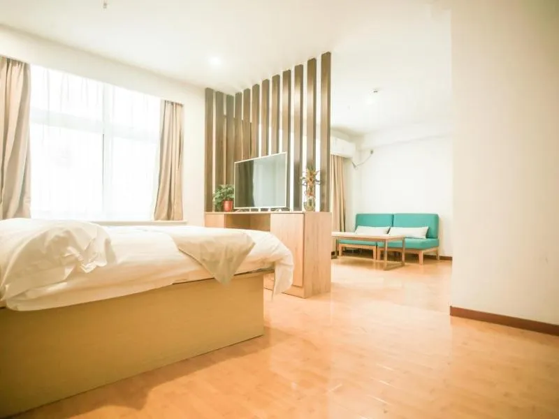 Bed in GreenTree Inn Heze Yucheng County Dongcheng International Business Hotel