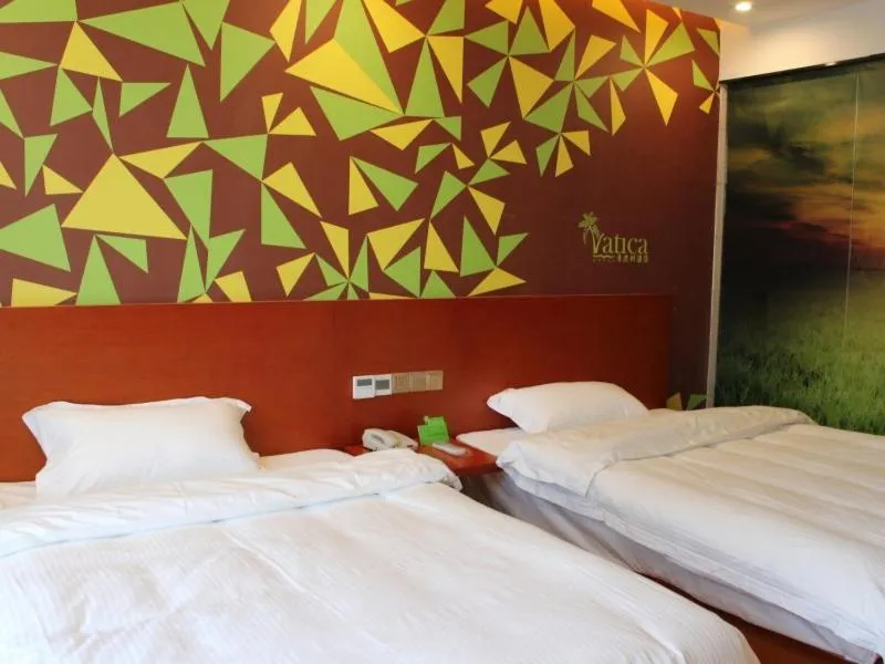 Bed in Vatica Fuyang Linquan County Tenghui International City Hotel