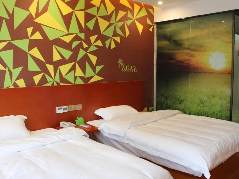 Bed in Vatica Fuyang Linquan County Tenghui International City Hotel